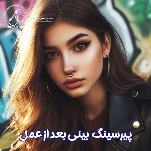 پیرسینگ بینی بعد از عمل - دکتر علی جاودانی