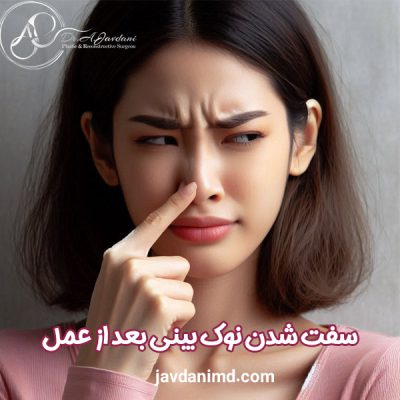 سفت شدن نوک بینی بعد از عمل - دکتر علی جاودانی